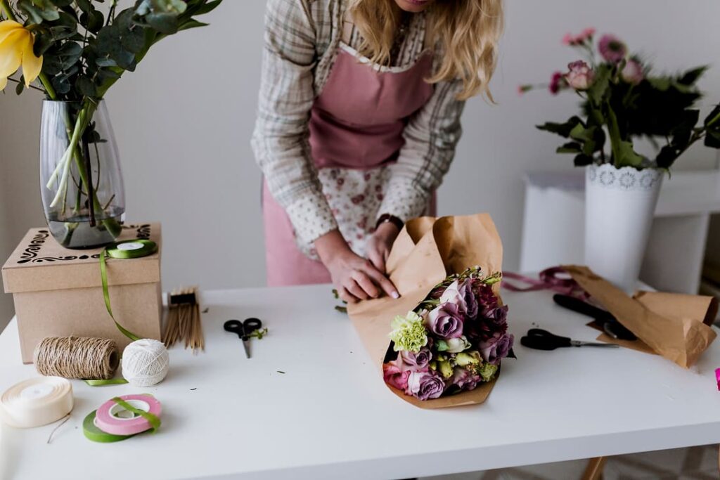 Langkah-langkah cara membuat buket artificial aesthetic di Rain Bouquet